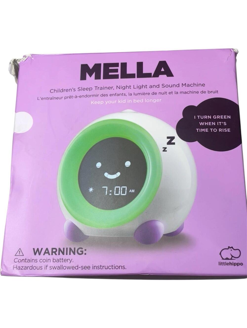 MELLA Ready To Rise Children's Sleep Trainer Night Light and Sleep Sounds - NEW